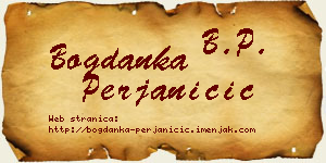 Bogdanka Perjaničić vizit kartica
